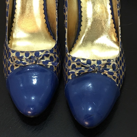 Carrini blue pumps size 11W - Picture 5 of 8